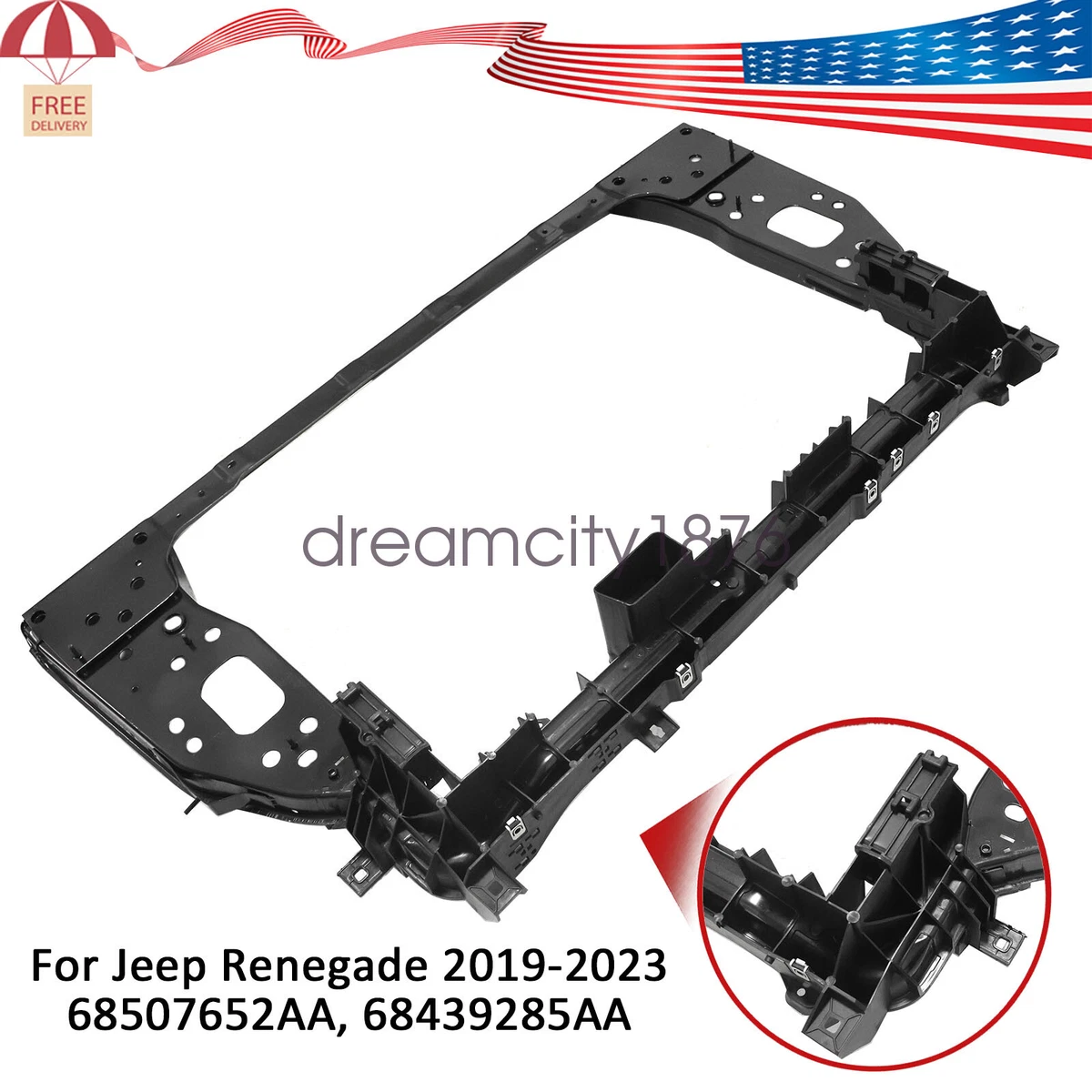 Radiator - Pacific Best Inc. Fit/For 13533 15-20 Jeep Renegade Type 1, 15-20 RAM ProMaster City Cargo Passenger Van 2.4L L4 Automatic - 1-Row Fits select: 2016-2018 FIAT 500X