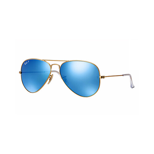 Women\'s Ray-Ban Aviators RB3025 Blue Lens Gold Frame Ray-Ban 3025 Gold/Blue/Clear Prescription Sunglasses main image 3