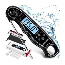 TEMOLA Meat Thermometer, Instant Read Food Thermometer with LCD Backlight Cal...