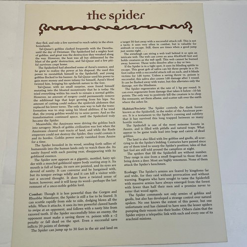 FOGLIO CARTA 7-12 solo Advanced Dungeons & Dragons Birthright Campagna Impostazione 3100 - Foto 17 di 17