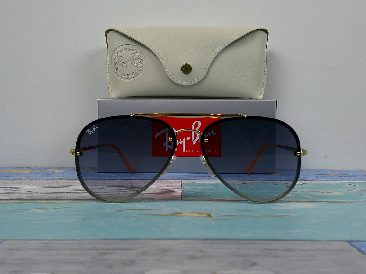 Ray-Ban RB3584 W Blaze Gold Gradient Lens Aviator Sunglasses Size 61-13-140 