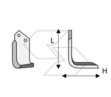 20 x ZAPPETTE ZAPPE FRESA CELLI CE SQUAD H135 L180 PIATTO 70x7 INTERASSE FORI 50