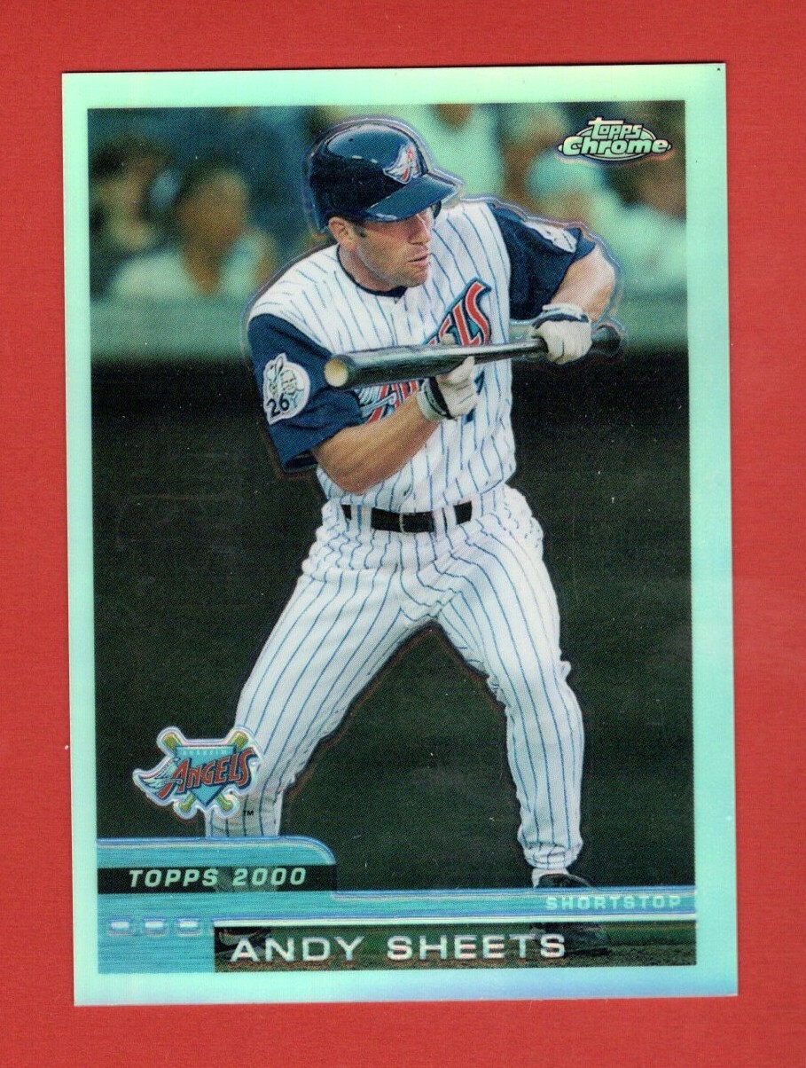 2000 Topps Chrome Refractor #149 Andy Sheets Anaheim Angels