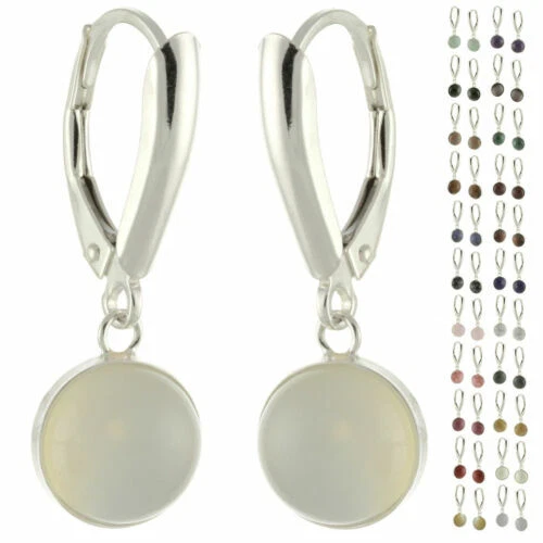 Orecchini di lusso con gemme in argento sterling