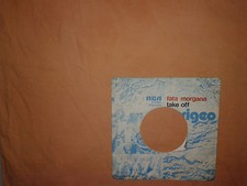 Perigeo ‎– Fata Morgana  - Copertina Forata Per Disco Vinile 45 Giri