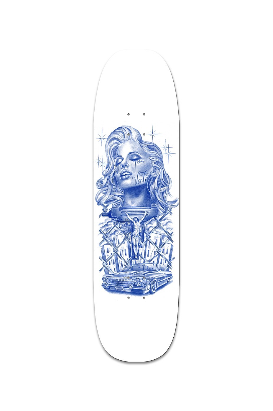 Skateboard Impala Vatos design rétro chic de haute précision pour adulte - 2
