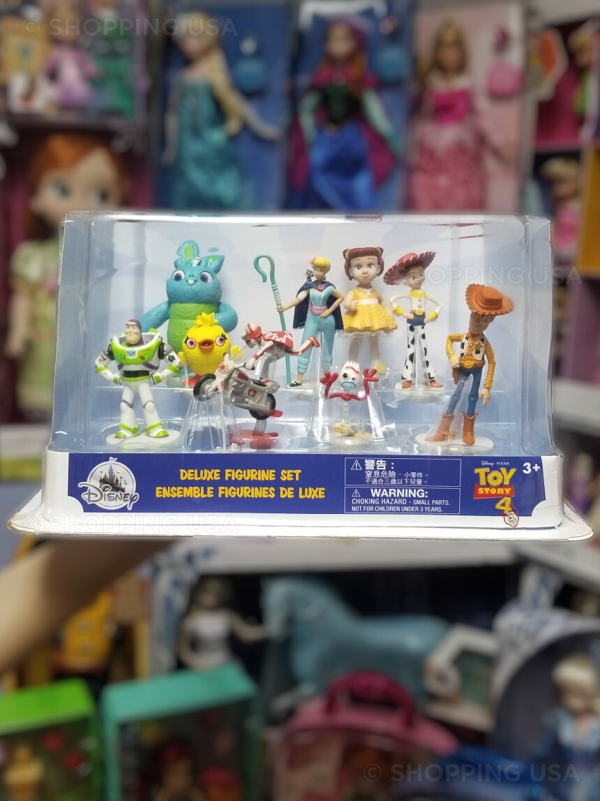 Disney Store Toy Story 4 Figure Set Woody Buzz Lightyear