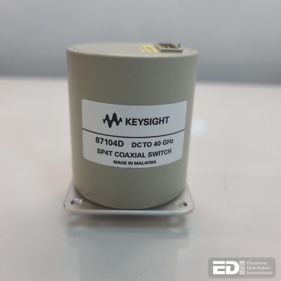 87104d Keysight 87104D DC to 40 GHz SP4T Coaxial Switch | eBay