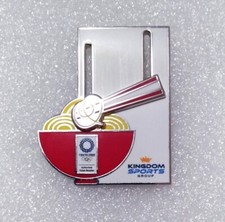 2020 Tokyo Olympic Games Slider Pin Limited Edition Sponsor Chopsticks Noodles