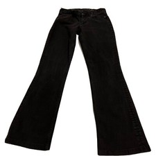 Vintage 90  s Tommy Hilfiger Black Curve Bootcut Denim Jeans Size 2