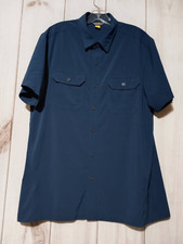Eddie Bauer Shirt Men's Large Navy Travex