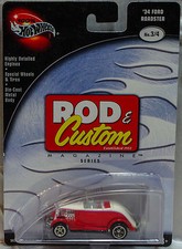 Hot Wheels Perferred 34 Ford Roadster Red Ford Series W/RR MOMC