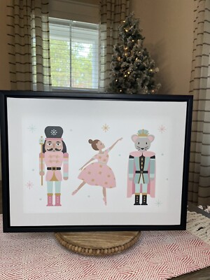 Pink Pastel Nutcracker Canvas Picture