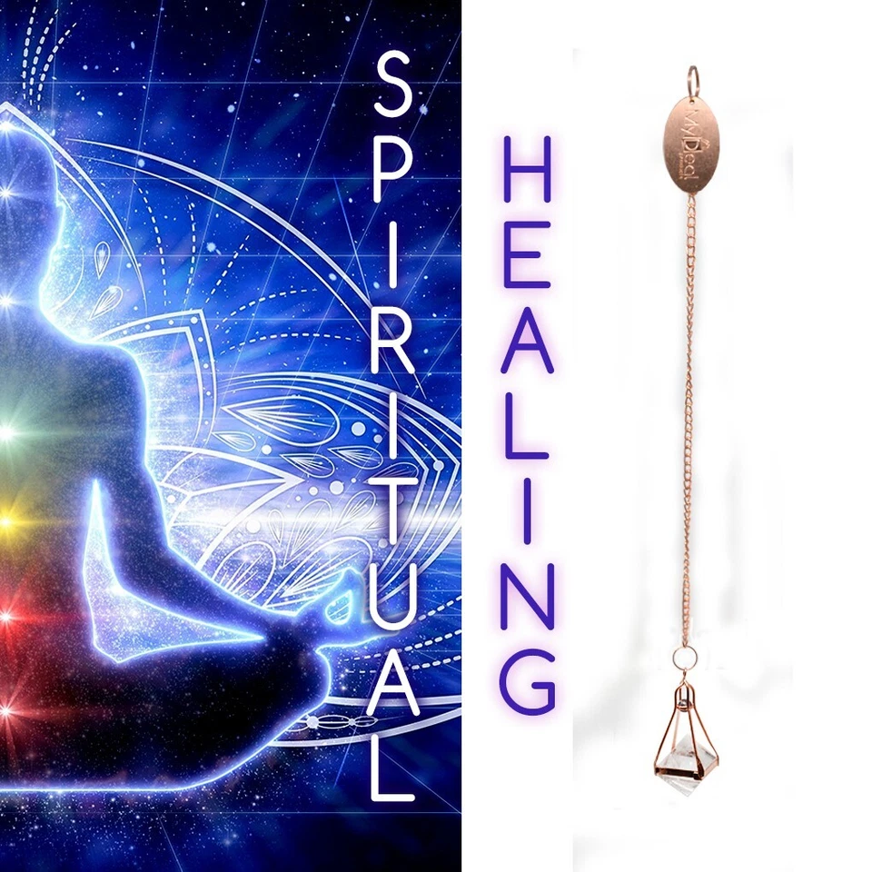 Quartz & Copper DOWSING PENDULUM Spiritual Meditation Divining Ghost Hunting - Image 4 of 4