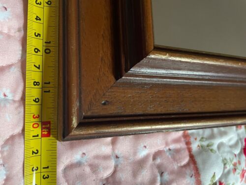 14x12 Wood & Gold Framed mirror vintage shabby chic style - Picture 12 of 15