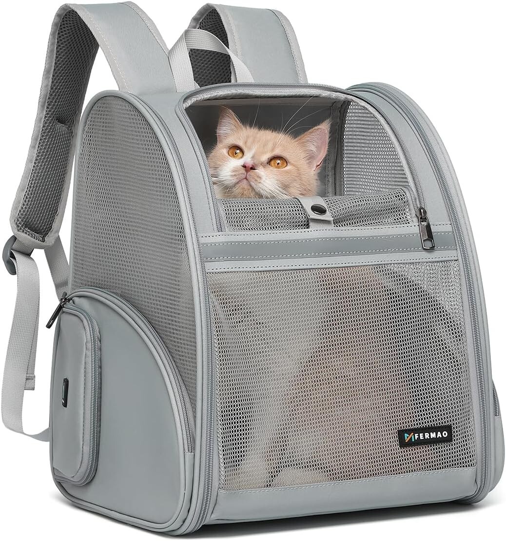Cat Backpack Carrier Mesh Small Airline Approved Pet Carriers for
