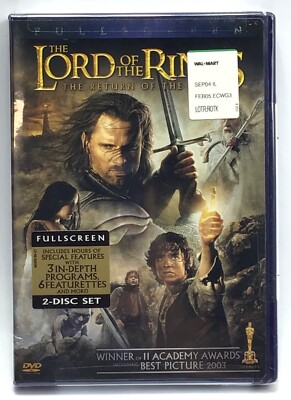 Lord of the Rings The Return of the King / Full Screen DVD Movie / 2- Disc Set