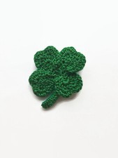 Crochet Shamrock Pin, St. Patrick's Day Pin