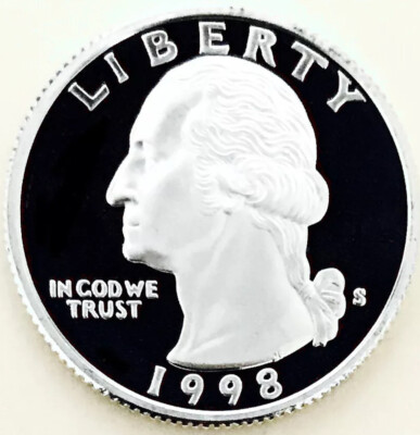  1998S MOST EXCEPTIONAL SILVER PROOF DCAM EVER MEGA THICK CONTRAST 