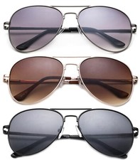 2-3 Pairs Classic Pilot Metal Frame Sunglasses for Women,Men, Teen, Spring HInge