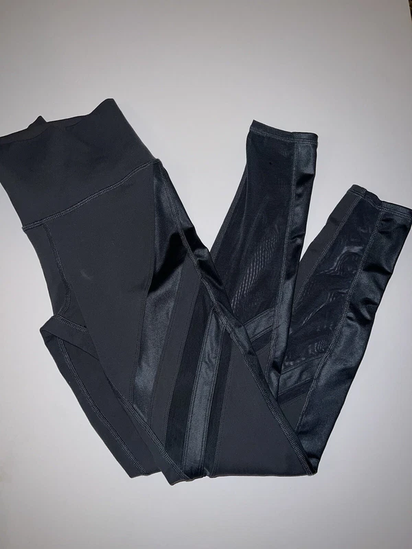 alo-yoga pull on skinny mesh leggings