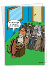 1 Funny Birthday CarWith Envelope - Cat Quest...