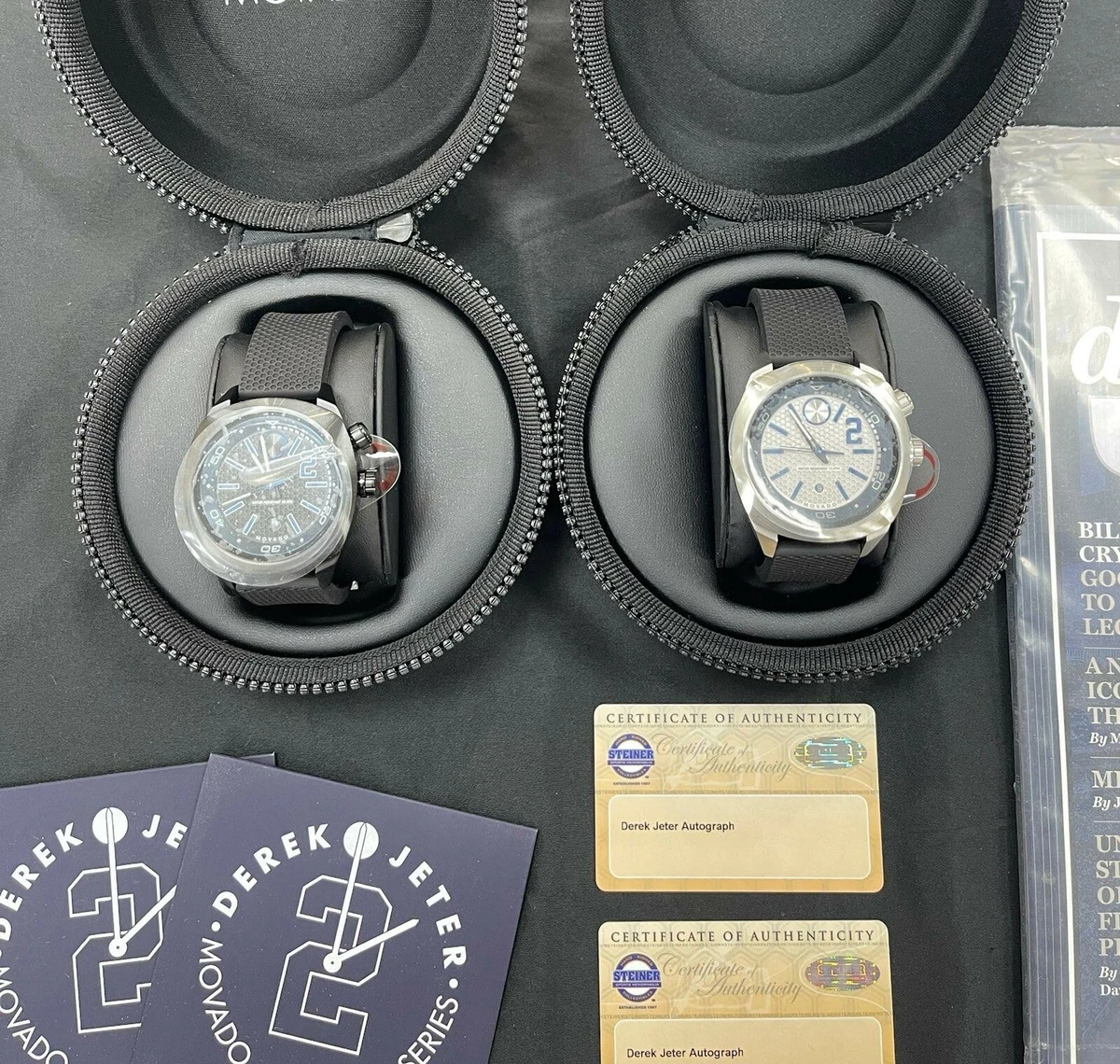 Derek Jeter Auto Movado Bold Captain Series Limited Edition Watches Authentic