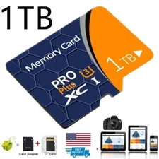 128GB 256GB Micro SD Card Memory Card TF Card with Free Adapter High Speed Lot