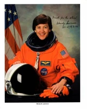 WENDY B. LAWRENCE signed 8x10 NASA ASTRONAUT litho photo GREAT CONTENT