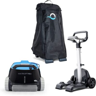 Dolphin Nautilus CC Pro Robotic Pool Vacuum Cleaner with Wi-Fi Control and Caddy