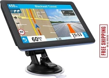 Car Truck GPS Navigation 7 Inch Touch Screen 2025 Maps Spoken Direction
