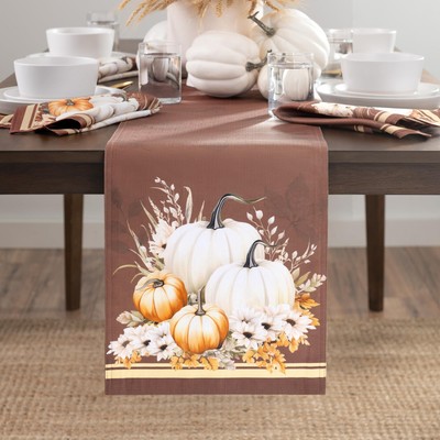 Wheatland Harvest Fall/Thanksgiving Console Centerpiece or Table Runner, 13''x70''