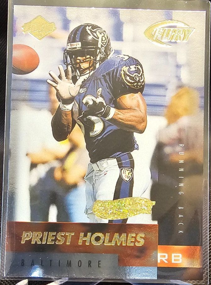 1999 Collector's Edge Fury Gold Ingot Priest Holmes #67 Baltimore Ravens