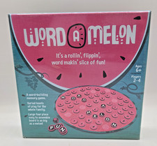 Board Game Word-A-Melon Word Building Memory Game 2-4 Players Ages