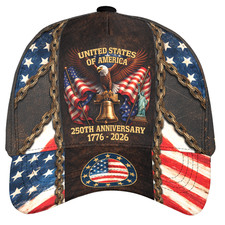 USA 1776-2026 Anniversary Baseball Cap Patriotic Printed Hat Gift