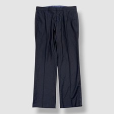 Alfani Men's Blue Diamond Grid Flat Front Tuxedo Pants Suit Size 32W-30L