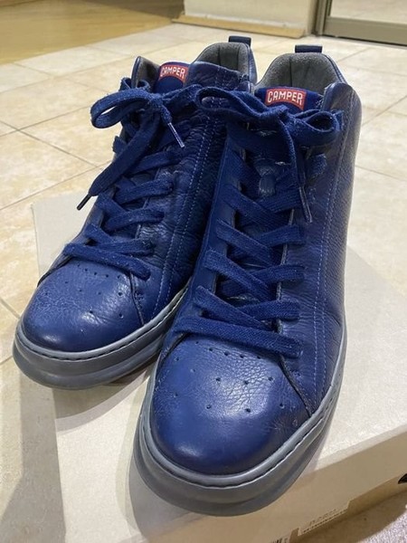 Men Camper Boots Navy Leather 44