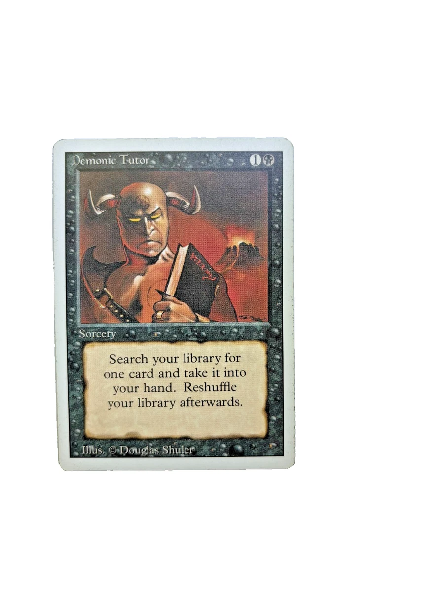 Demonic Tutor Magic: The Gathering Near Mint or Better Uncommon
