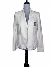 Stella McCartney Ivory Wool Crest Blazer IT 40 Made in Italy