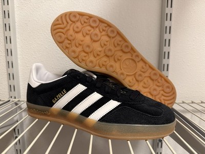 Adidas Gazelle Indoor Men s 7.5 Black White Gum Sole JI2060