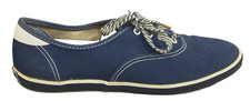 RARE 1960s/70s Women's Navy Blue Jeepers Tennis Shoes by Sears Roebuck size 8