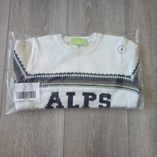 Janie Jack Boys Alps Fair Isle Sweater Size 6 White