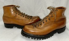 Vintage Original Chippewa Mens Size 9 C Hard Toe Boots Vibram Sole