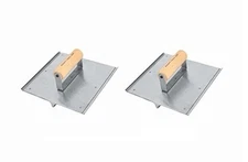 Kraft Tool Co. CF026 8 in. x 8 in. Stainless Steel Hand Groover with Wood