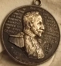 1898 George Dewey Victory Manila Bay Spanish American War Medal Daniel French
