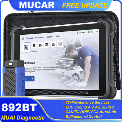 MUCAR 892BT AI Assisted Full Diagnostic Scanner ECU Coding DOIP/CANFD 35+Service