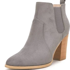 (46-1892)  Omysky Women's Pointed Toe Ankle Boot Sz 8.5