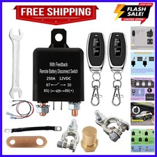 with Feedback Remote ,Car Battery Cut Off Switch 12V 250A,Car Kill Switch Ant...