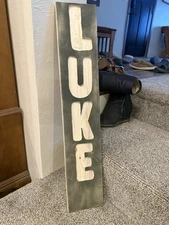 Custom Name Wall Sign & Font, Personalized - Measured By Length