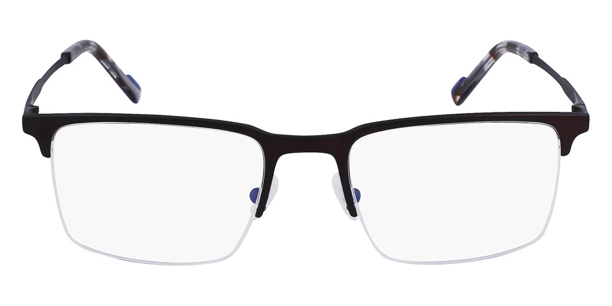 Zeiss ZS23125 Eyeglasses Men Satin Dark Brown Rectangle 53mm New 100% Authentic